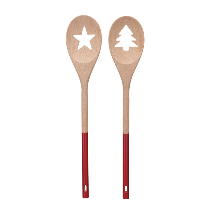 Holiday Cut Out Wood Spoon