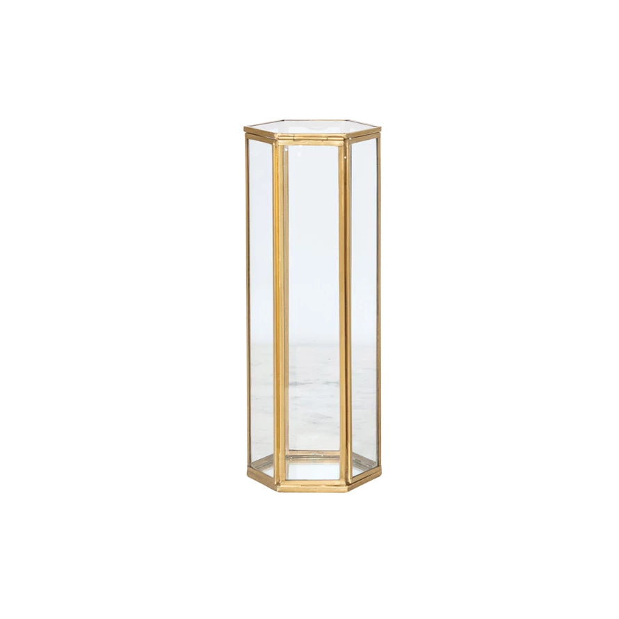 Glass Mirrored Container