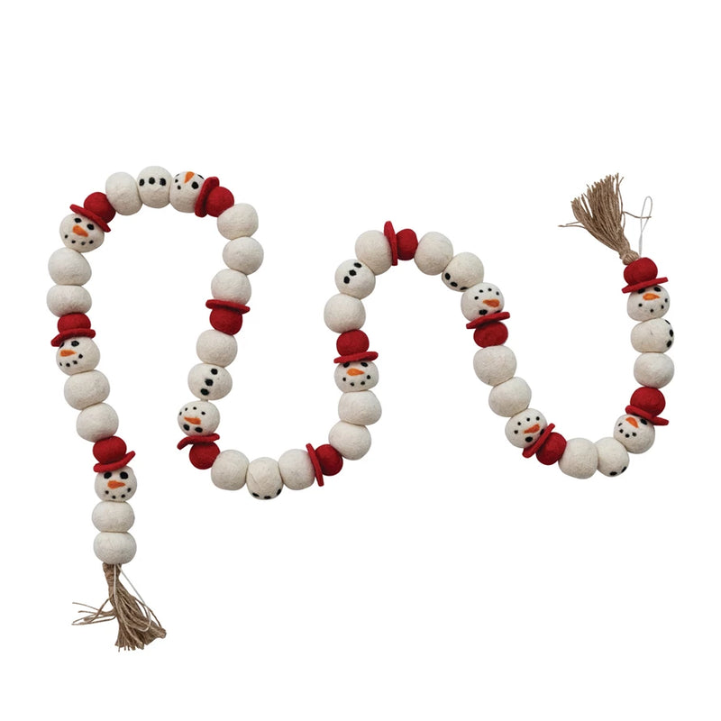 Felt Snowman Garland