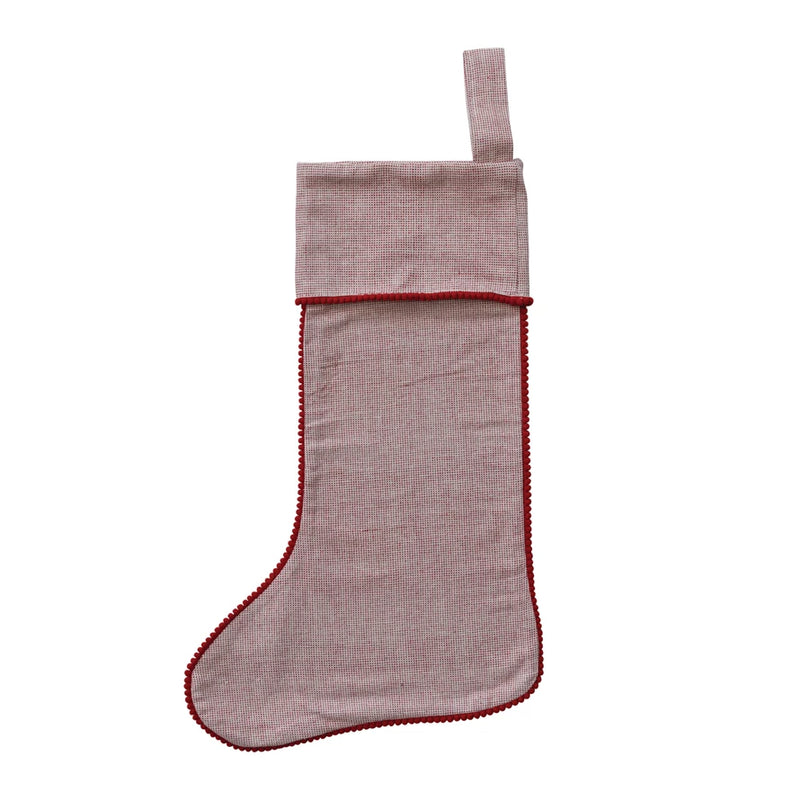 Pom Pom Trim Stocking