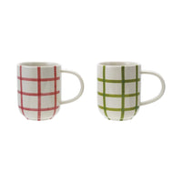 Grid Pattern Mug