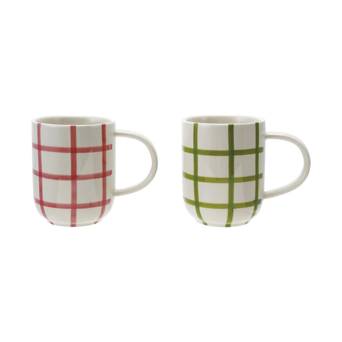 Grid Pattern Mug