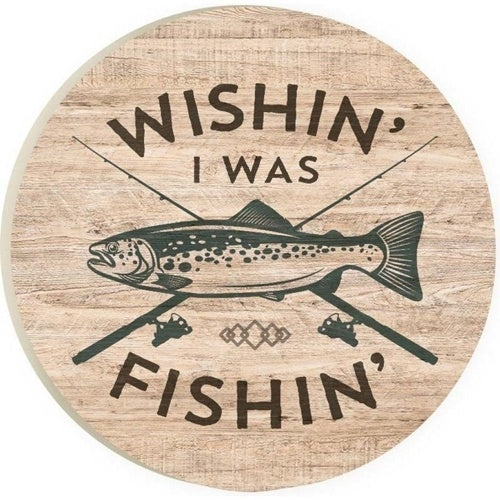 Wishing Fishing Car Coaster
