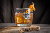 Old Fashioned Glass with Initial