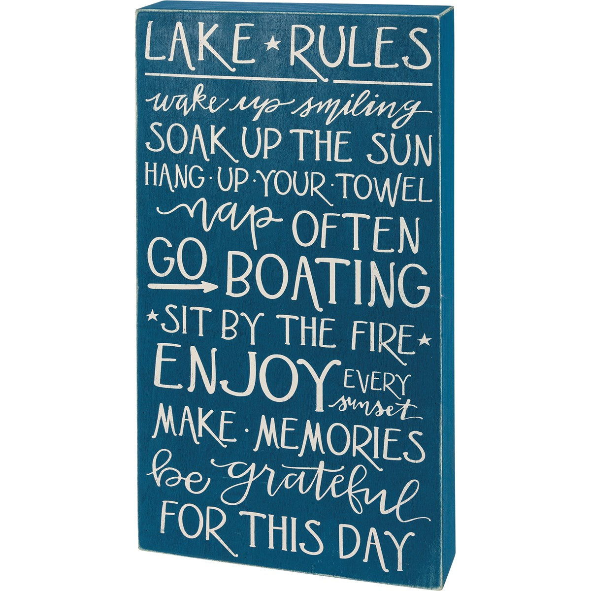 Lake Rules Box Sign