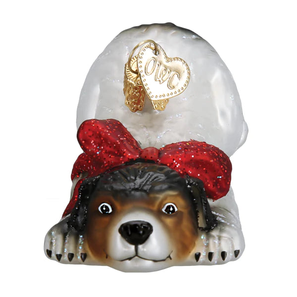 Norman Rockwell Dog Ornament