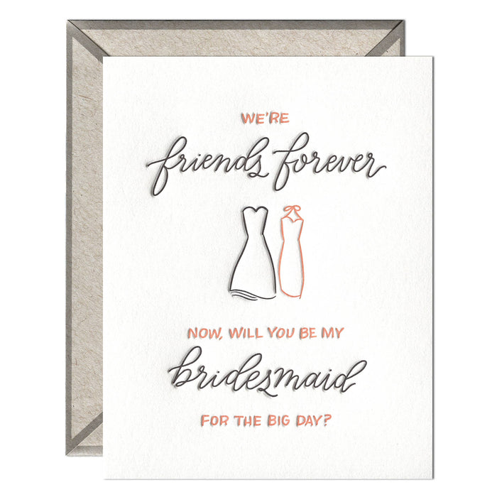 Friends Forever Bridesmaid Card