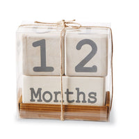Milestone Baby Month Blocks