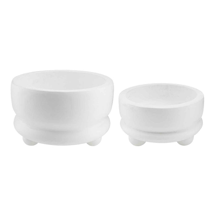 White Footed Bowls
