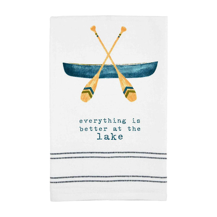 Lake Watercolor Towel