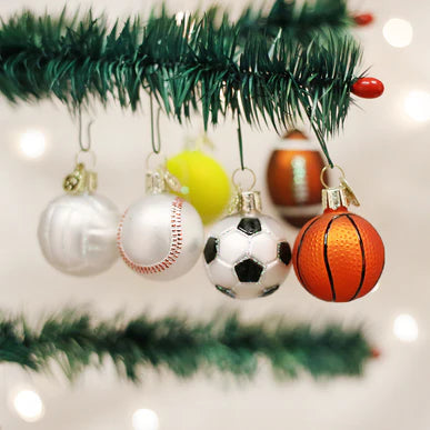 Miniature Sport Ball Ornament