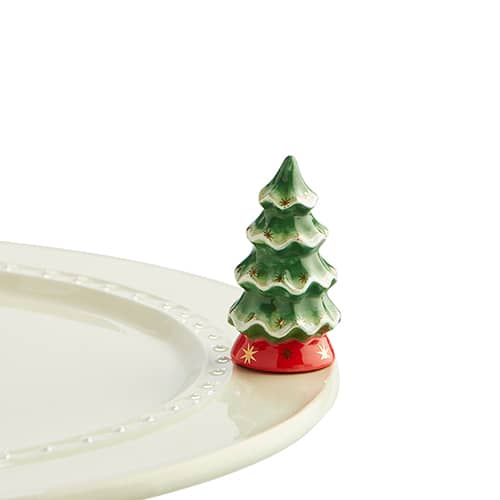 Nora Fleming Mini Get Lit Holiday Lights Ceramic Platter Ornament