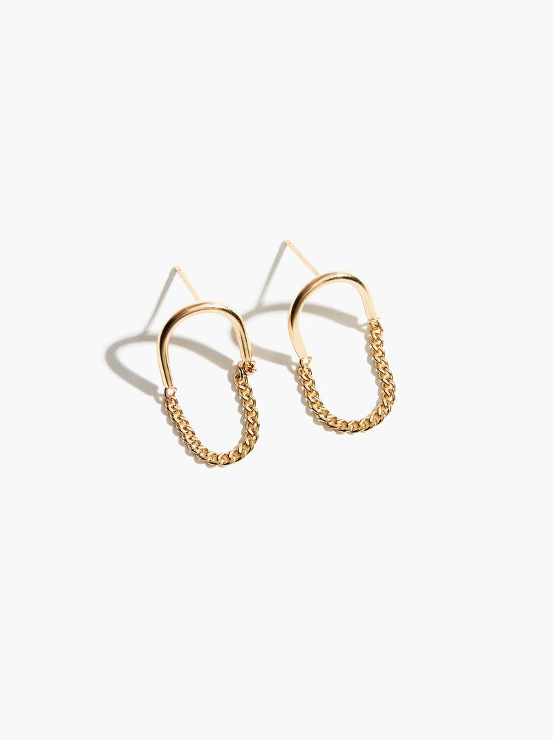 Arc Chain Earrings