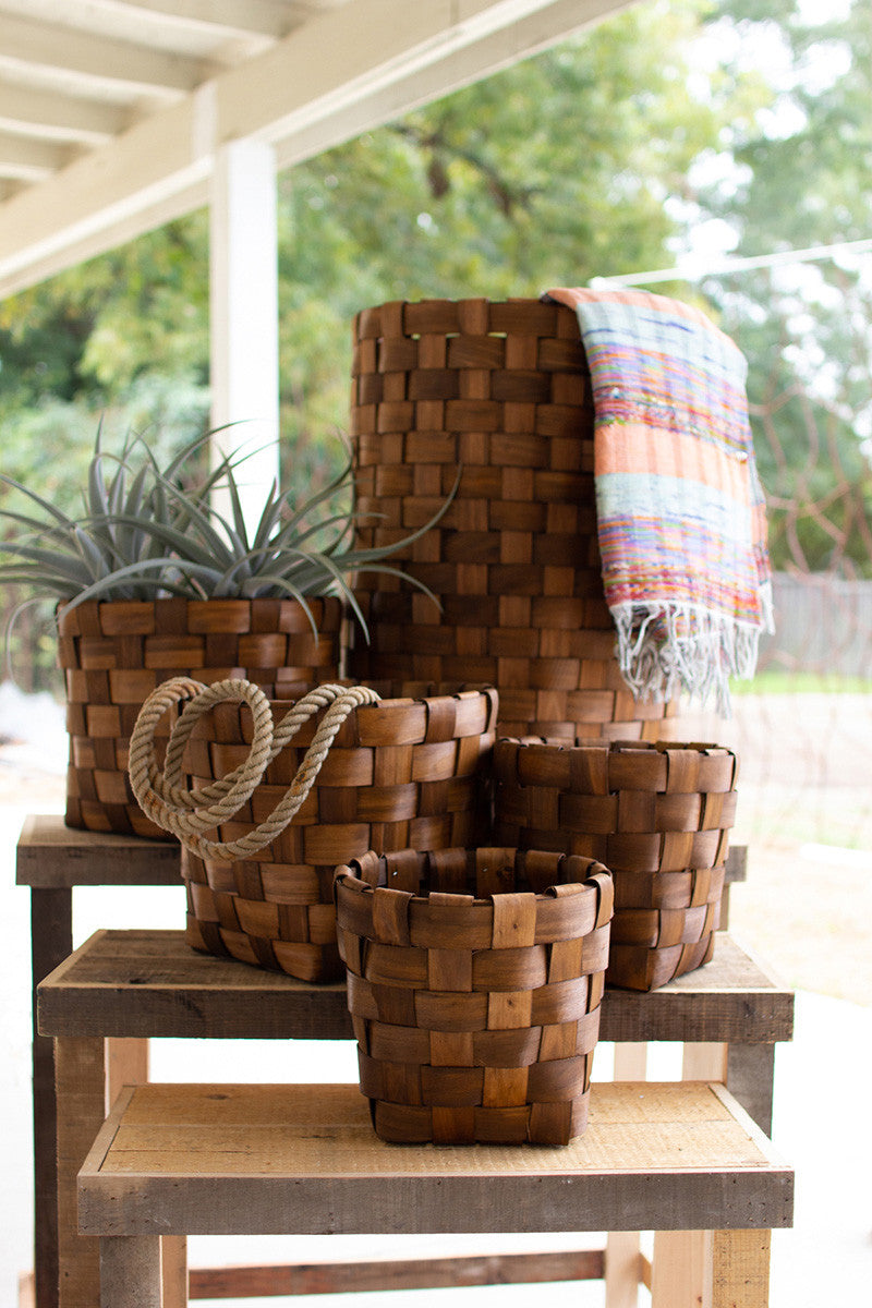 Round Chipwood Basket