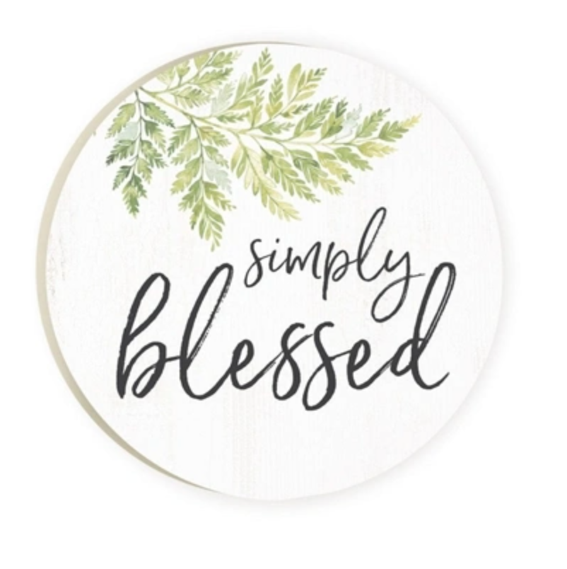 Simply Blessed Car Coaster