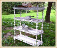 White Distressed Patisserie Rack - *DISPLAY ONLY*