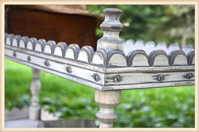 White Distressed Patisserie Rack - *DISPLAY ONLY*