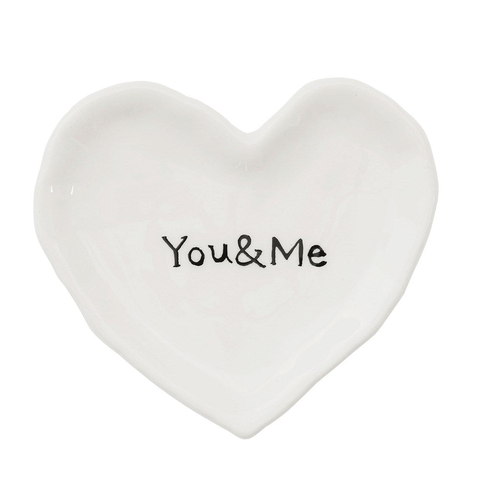 You and Me Heart Dish