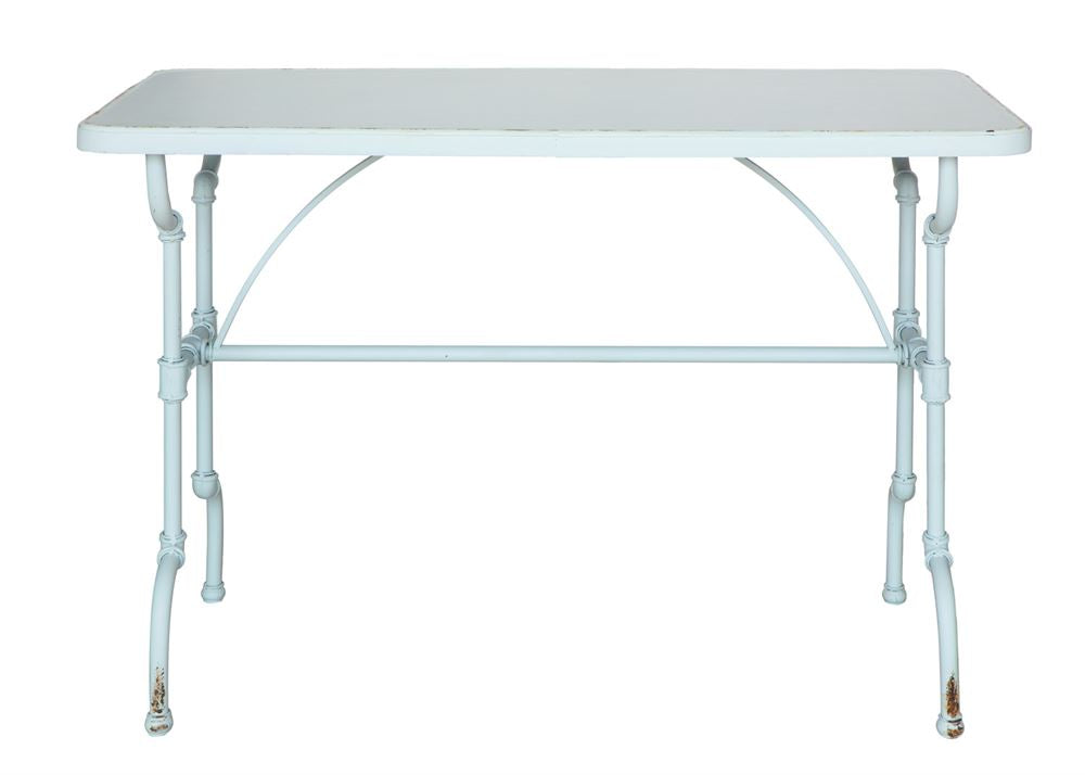Metal Light Blue Table