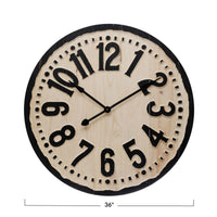 Wood Laser Cut Wall Clock