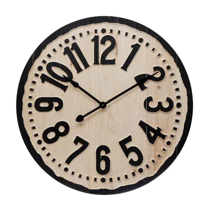 Wood Laser Cut Wall Clock