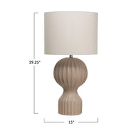 Fluted Table Lamp