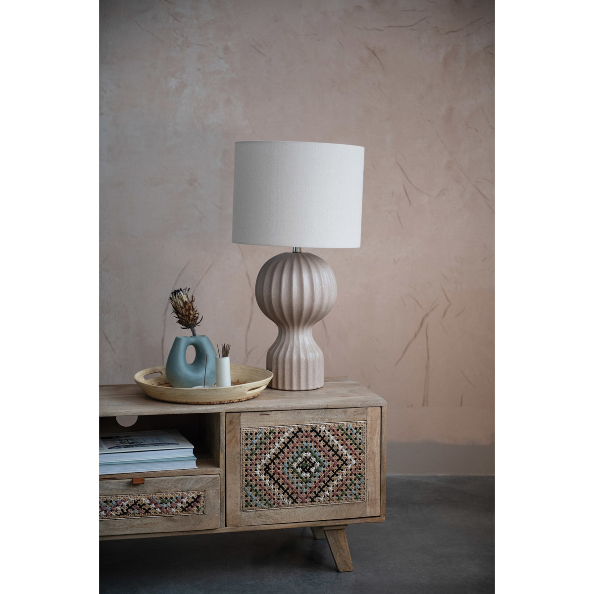 Fluted Table Lamp