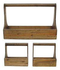 Wood Planter Tool Boxes