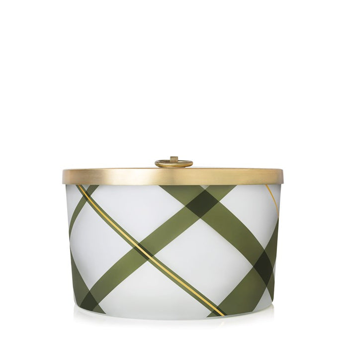 Frosted Plaid Candle